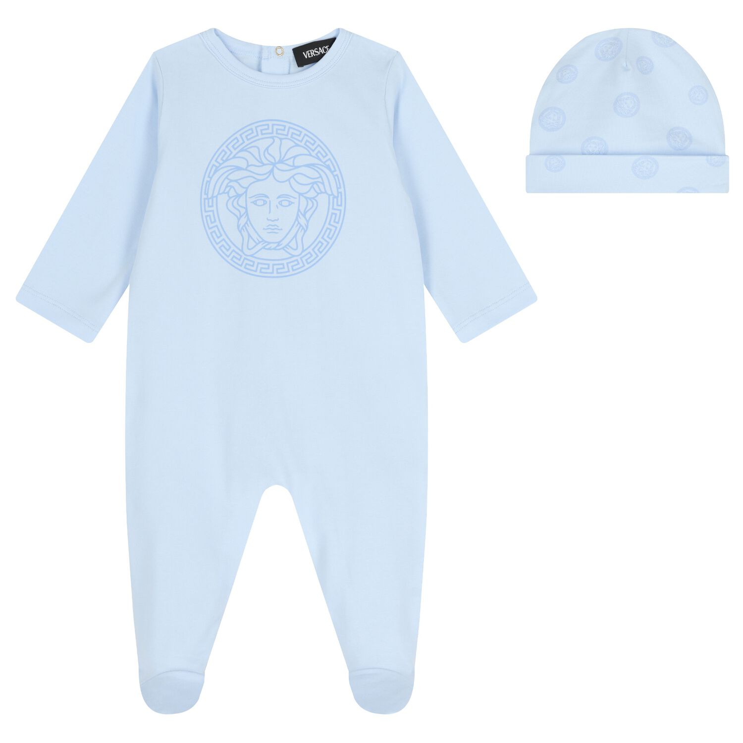 Baby Boys Blue Medusa Babygrow Gift Set, 2, hi-res