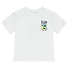 Boys White Pineapple T-Shirt, 1, hi-res