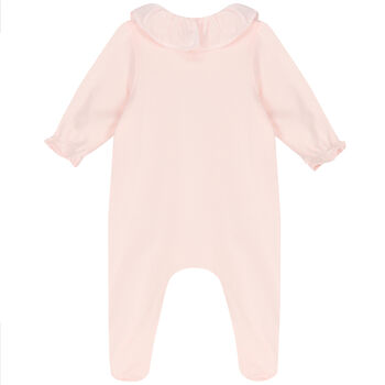 Baby Girls Pink Floral Babygrow