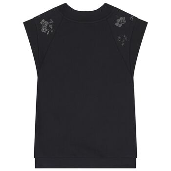 Girls Black Floral Dress
