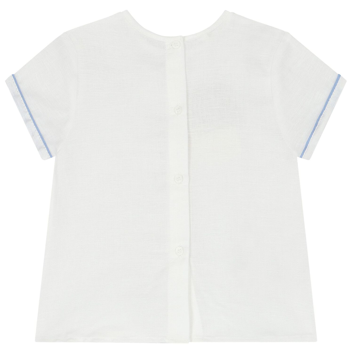 طقم دنغرى أولاد باللون الأبيض والأزرق, 2, hi-res