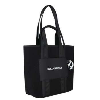 Girls Black Choupette Tote Bag