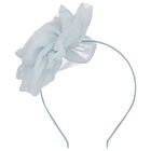 Girls Blue Flower Headband, 1, hi-res