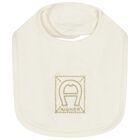 Ivory Logo Baby Bib, 1, hi-res