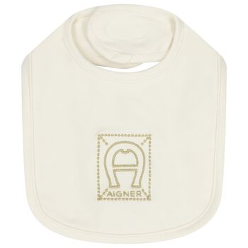 Ivory Logo Baby Bib