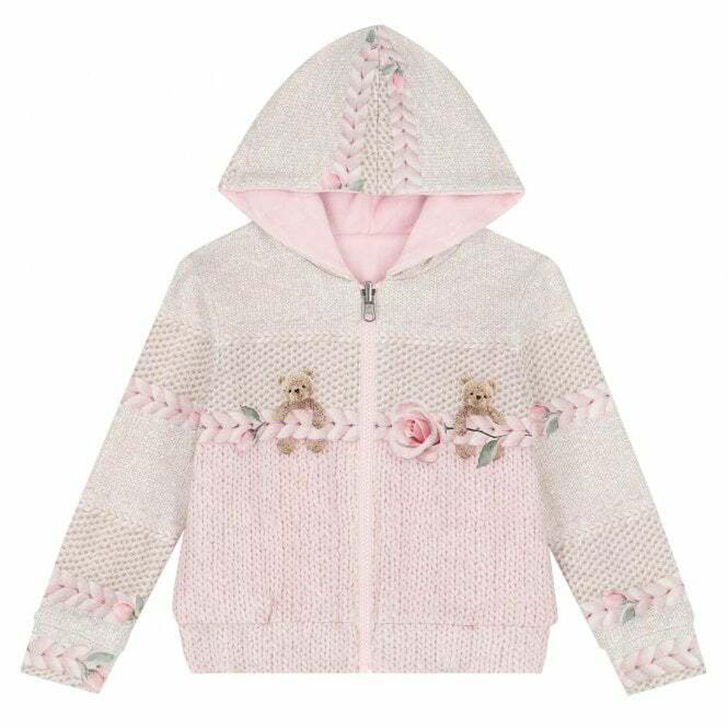 Girls Pink Tracksuit, 1, hi-res