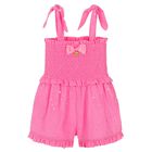 Girls Pink Sequin Playsuit, 1, hi-res