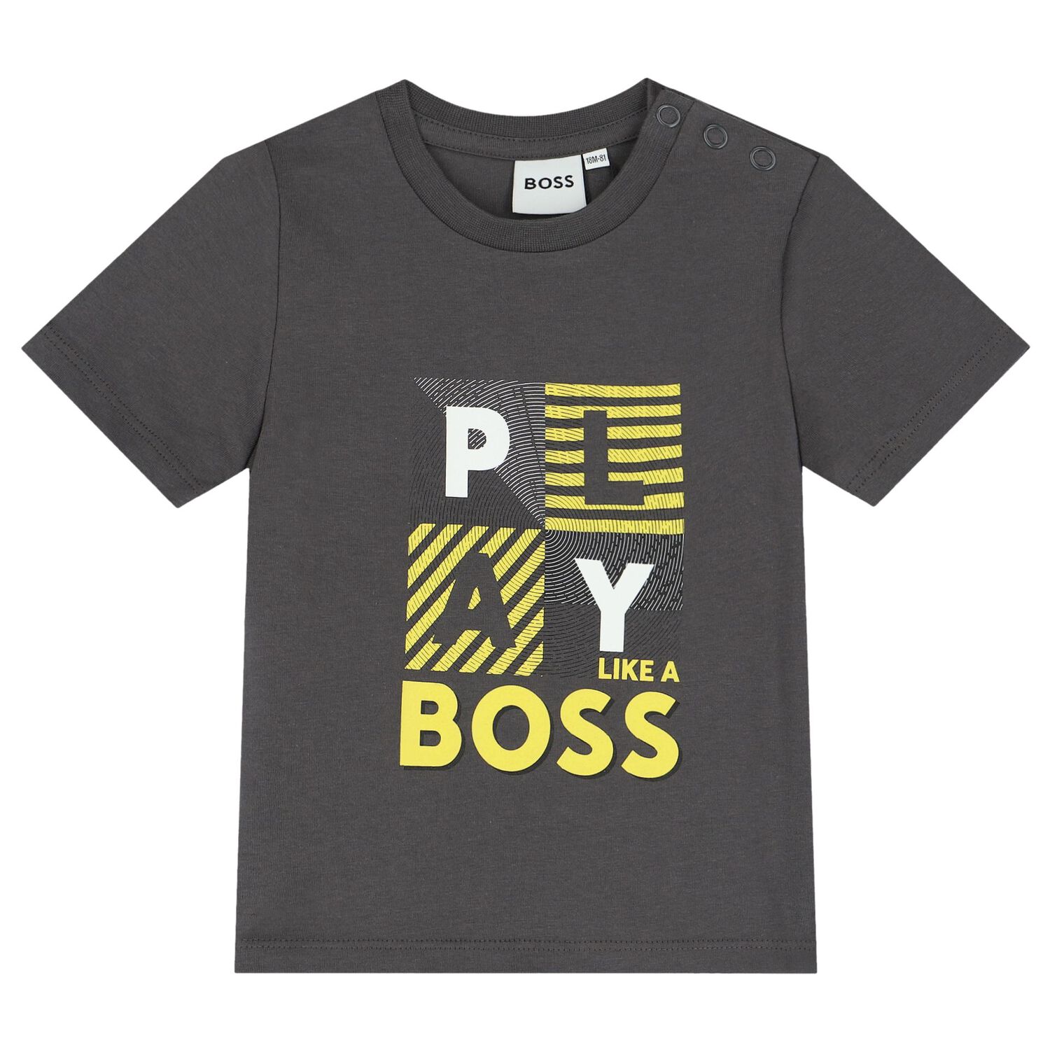 Younger Boys Grey & White Logo Shorts Set, 1, hi-res image number null