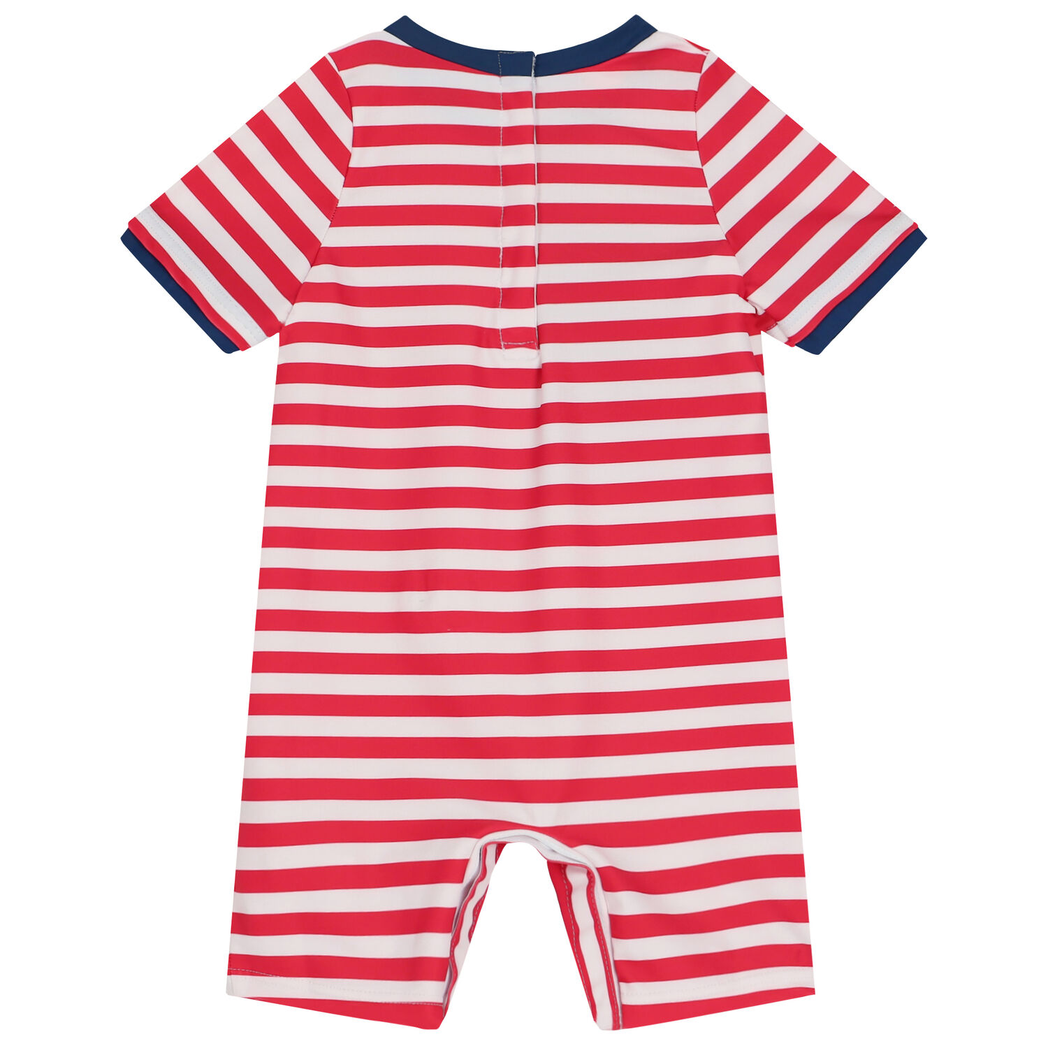 Baby Boys Red & White Giraffe Sun Suit, 1, hi-res image number null