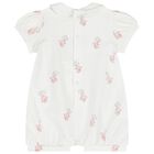 Baby Girls White & Pink Rompers ( 2-Pack ), 2, hi-res
