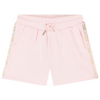Girls Pink Logo Shorts