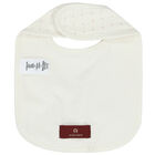 Ivory & Horse Pima Cotton Logo Baby Bib, 1, hi-res