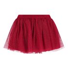 Baby Girls Red & Ivory Tulle Skirt Set, 3, hi-res