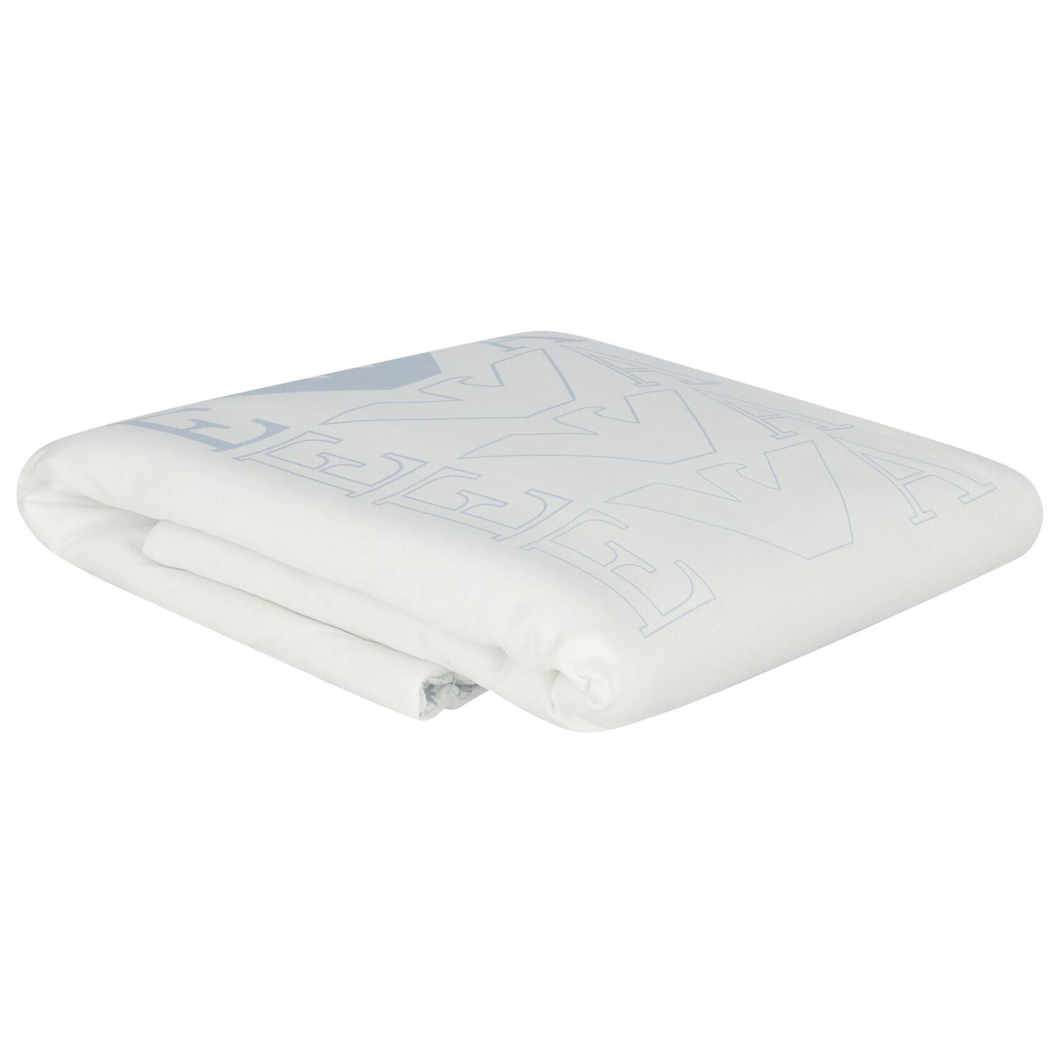 Baby Boys Ivory & Blue Logo Baby Blanket, 2, hi-res image number null