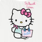 ملابس سباحة بيضاء للبنات بطبعة هالو كيتي, 1, hi-res