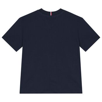 Boys Navy Blue Logo T-Shirt