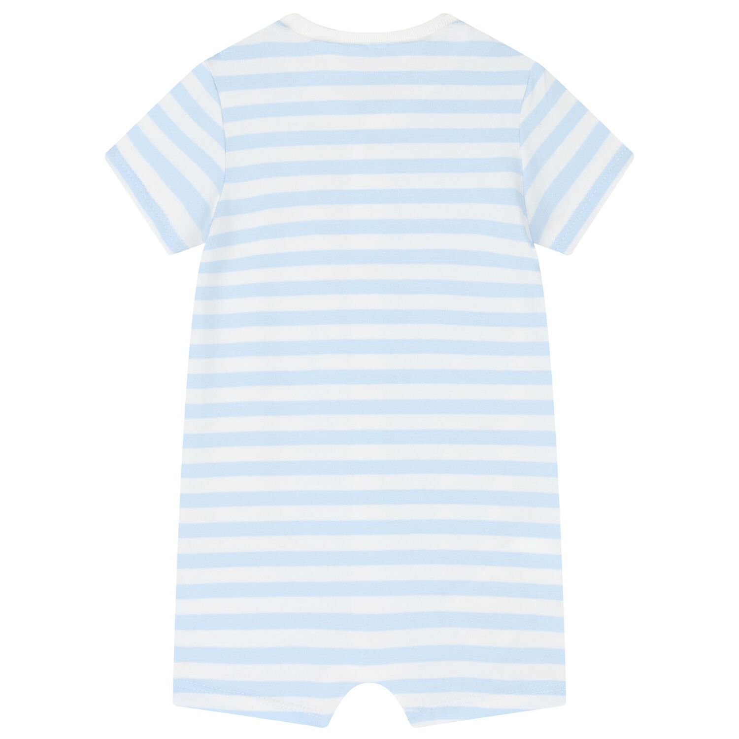 Baby Boys Blue & White Rompers ( 2 Pack ), 2, hi-res