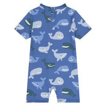Younger Boys Blue Whale Sun Suit