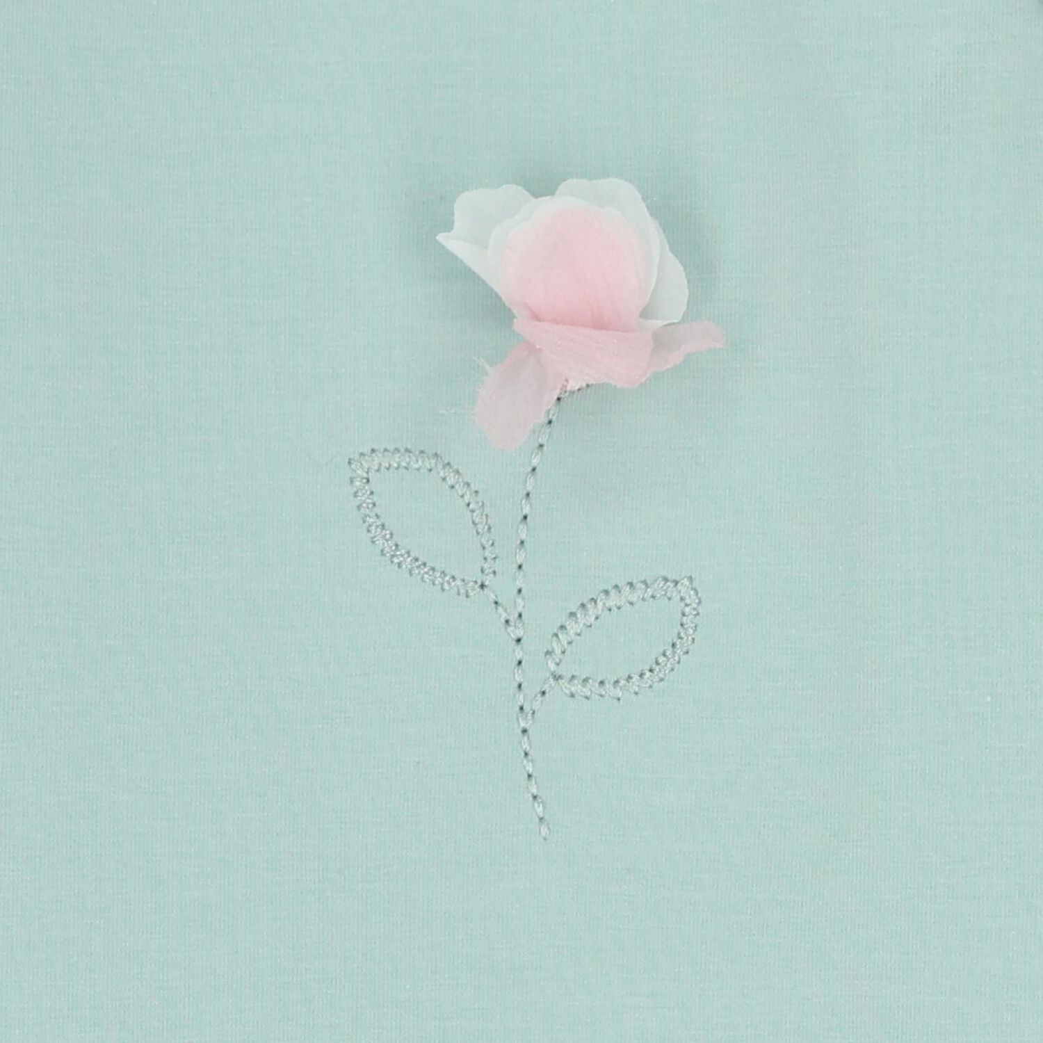 أفرول بنات باللون العاجي والأخضر ( قطعتين ), 2, hi-res