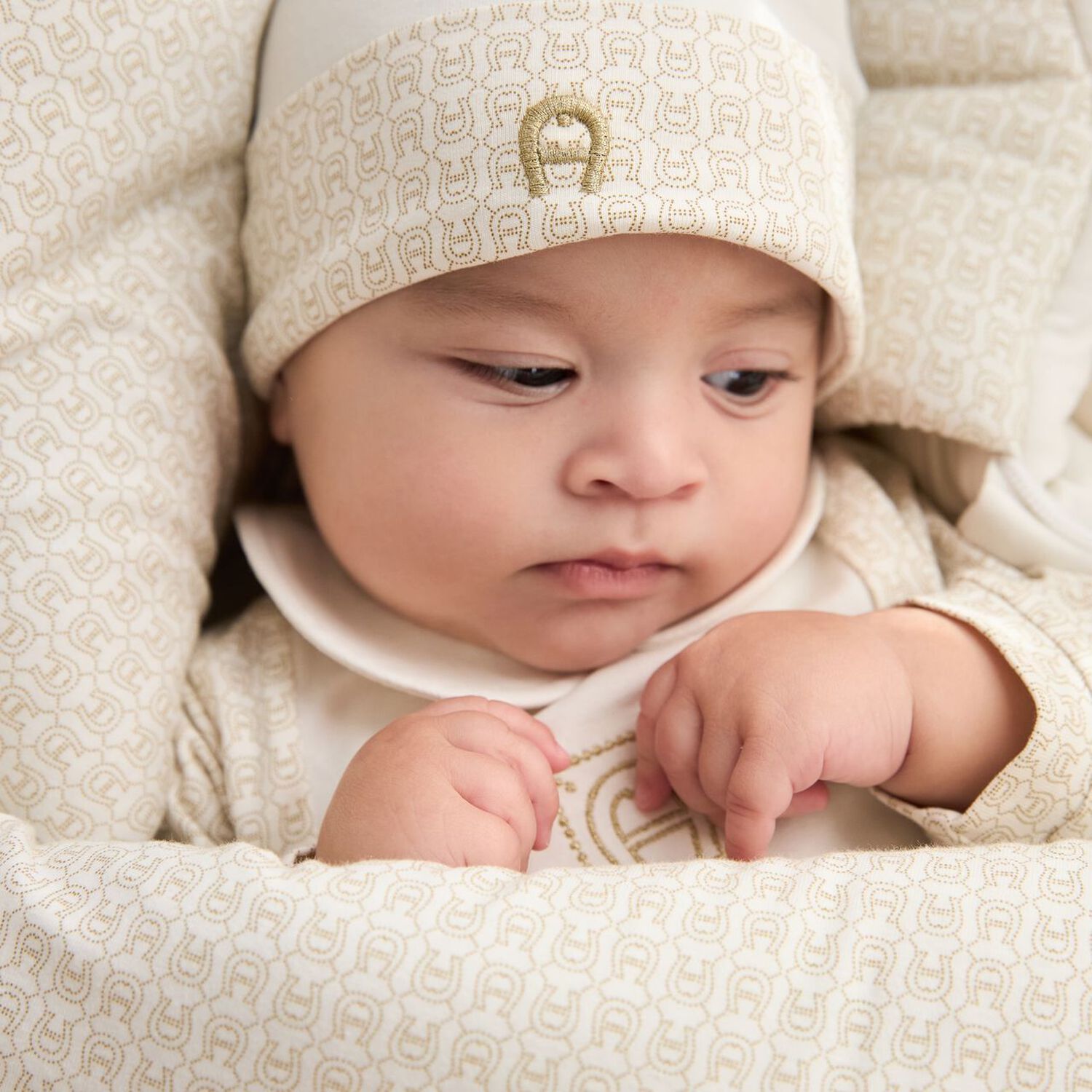 Ivory Logo Baby Hat, 1, hi-res