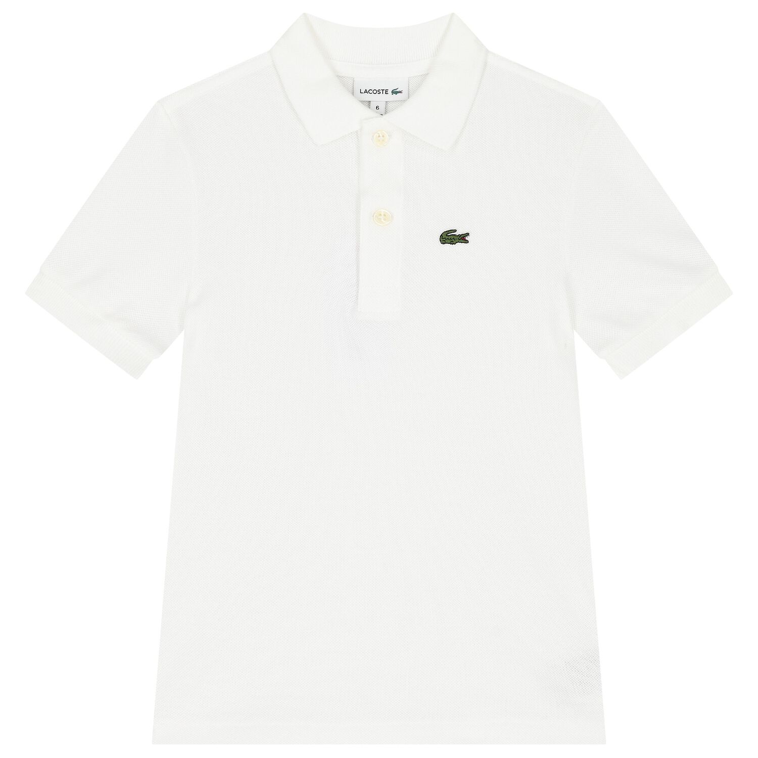 Boys White Logo Polo Shirt, 1, hi-res image number null