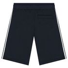 Younger Boys Navy Blue Logo Shorts, 3, hi-res