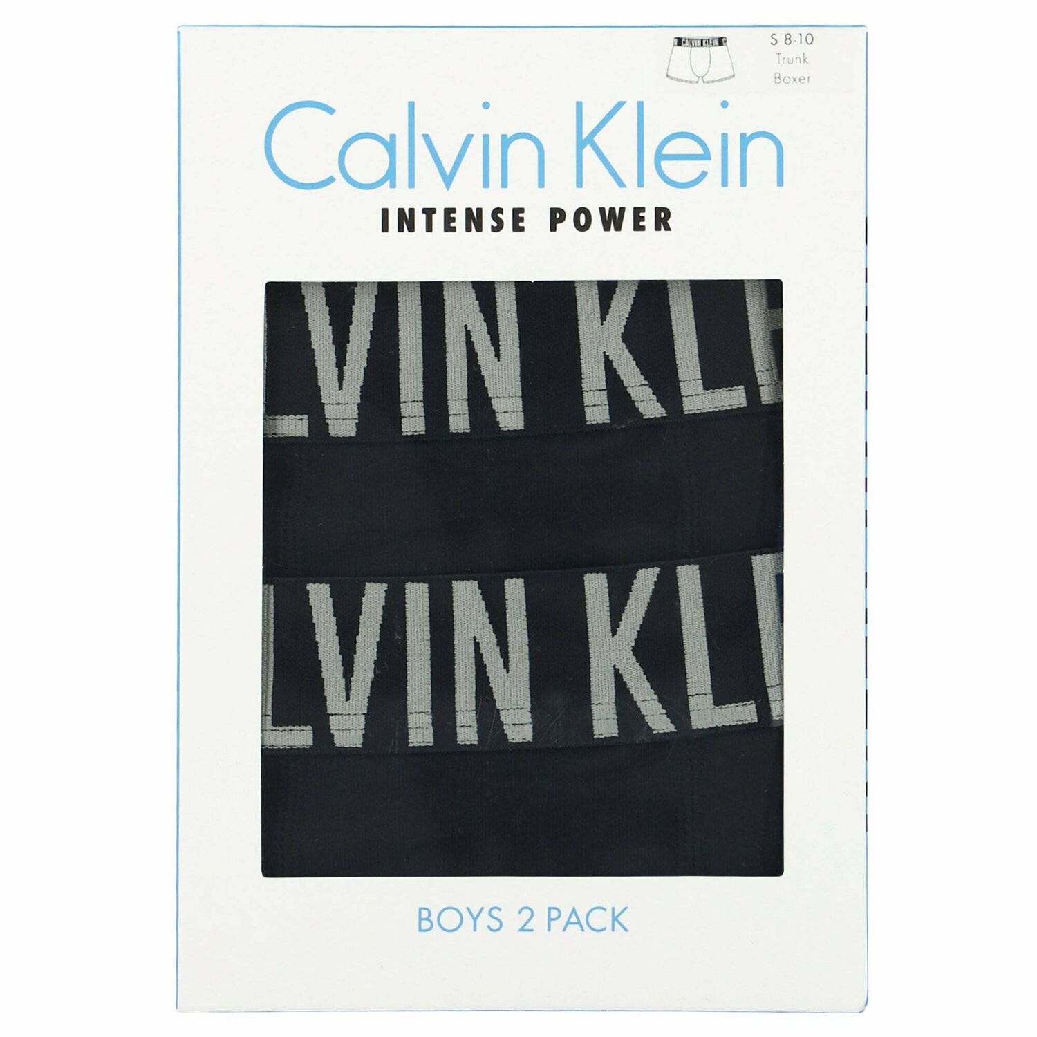 شورت بوكسر باللون الاسود للاولاد (قطعتين), 1, hi-res