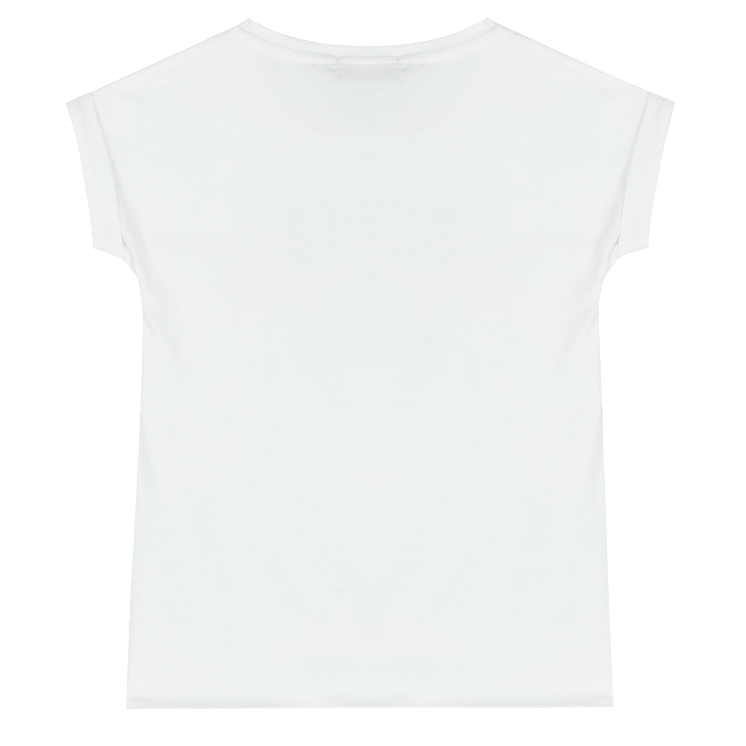 Girls White Logo T-Shirt, 1, hi-res