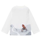 Boys Ivory Dinosaur Long Sleeve Top, 1, hi-res