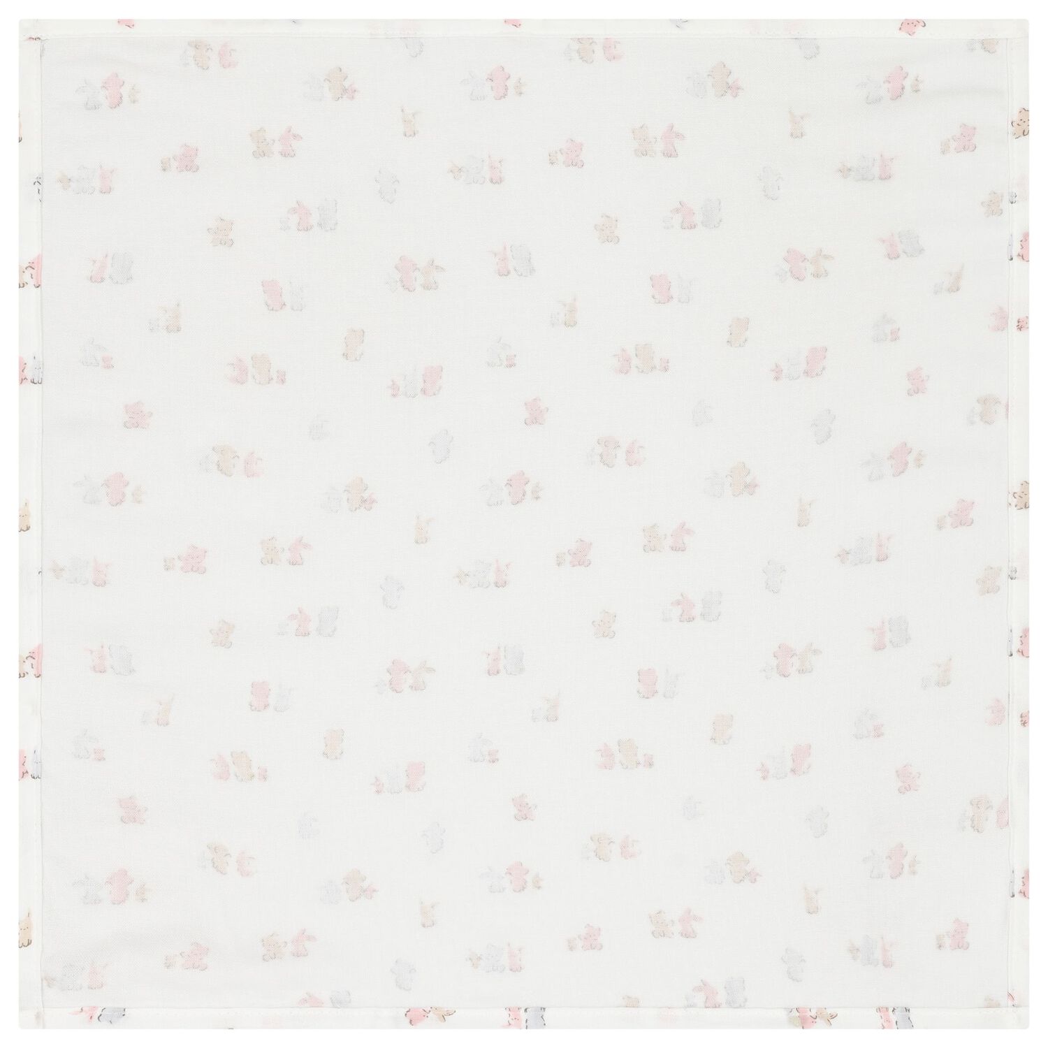 Baby Girls White & Pink Muslin Swaddles (3-Pack), 3, hi-res