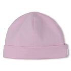 طقم هدايا ملابس أطفال وردية اللون بشعار العلامة التجارية للبنات, 1, hi-res