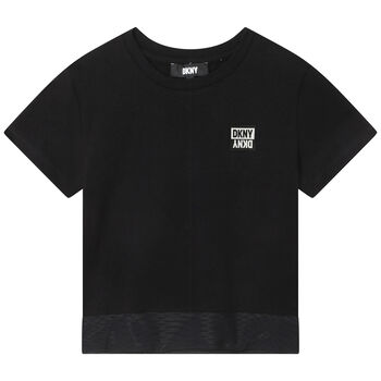 Girls Black Logo T-Shirt