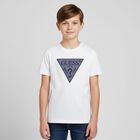Boys White Logo T-Shirt, 1, hi-res