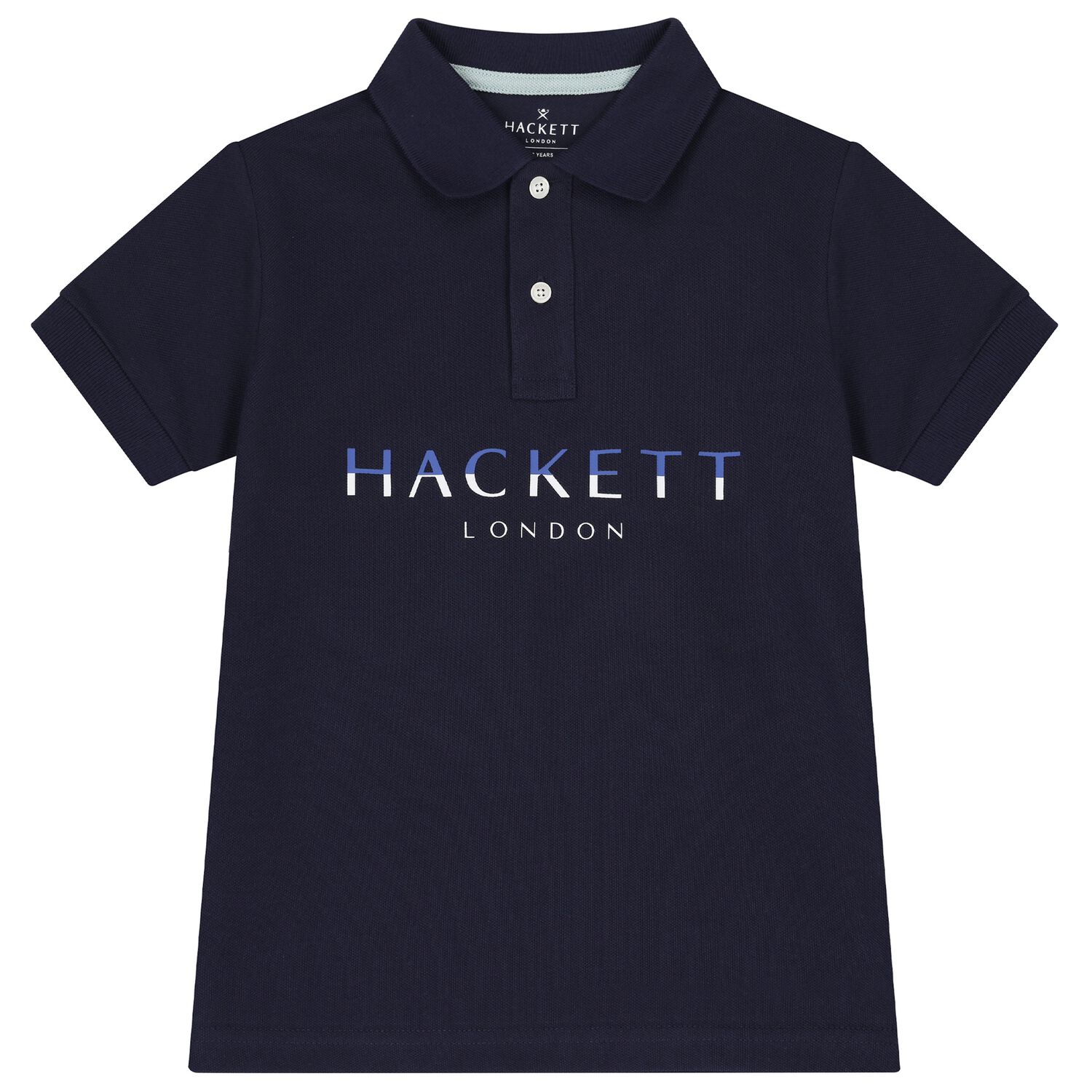 تيشيرت بولو بالشعار للاولاد من القطن باللون الكحلى , 2, hi-res image number null