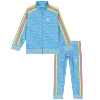 Boys Blue Logo Tracksuit