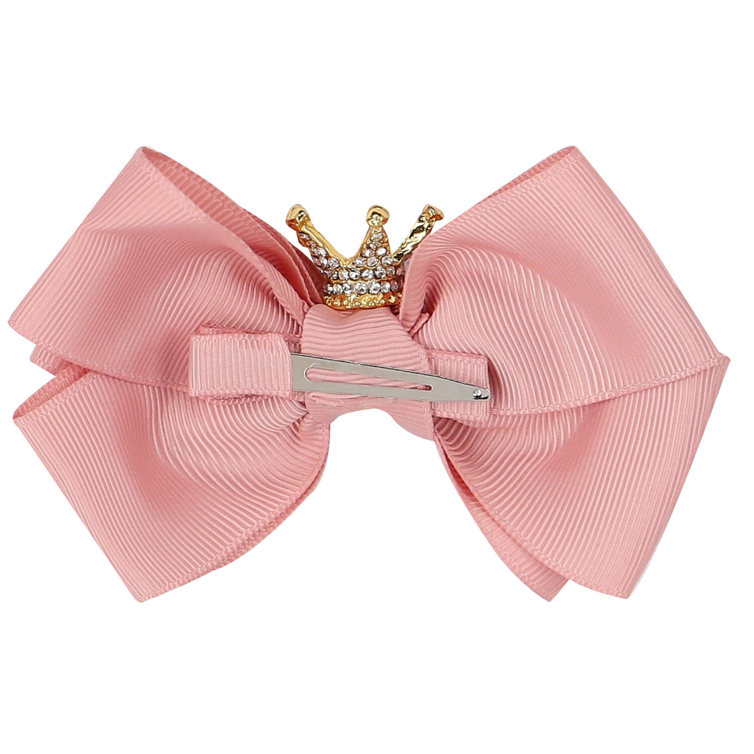 Girls Pink Bow Hairclip, 4, hi-res image number null