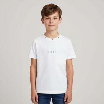 Boys White Logo T-Shirt