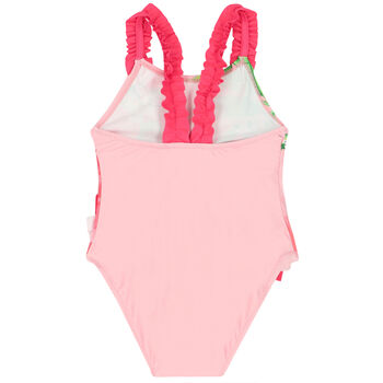 Younger Girls Pink Flamingo Swimsuit