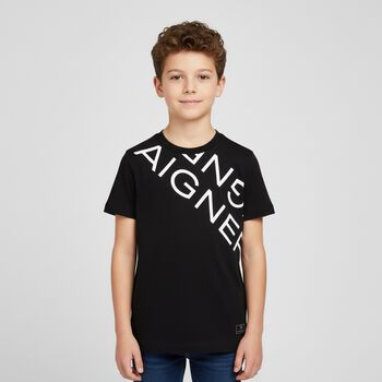 Boys Black Logo T-Shirt