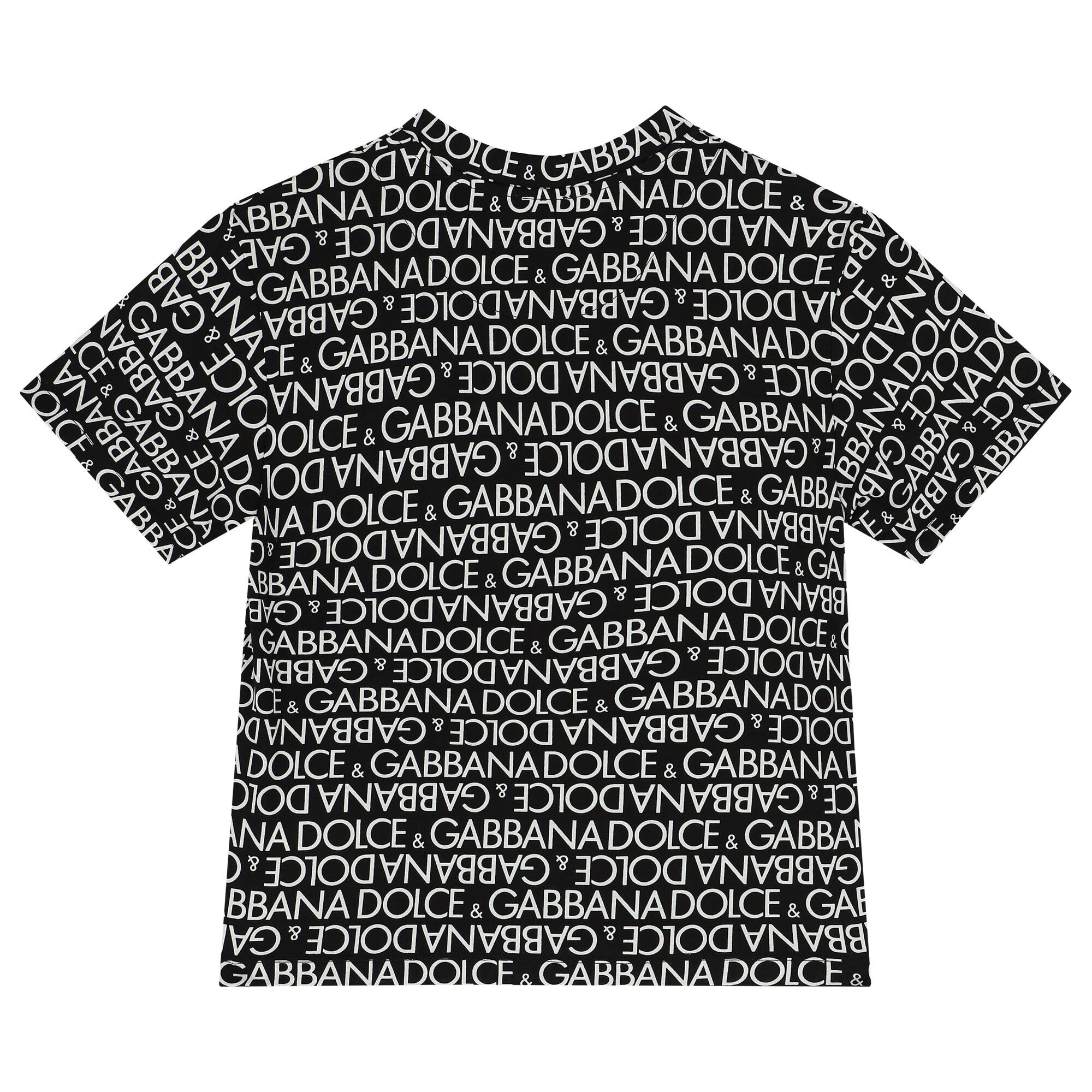 Dolce Gabbana Black White Logo T Shirt Junior Couture UAE
