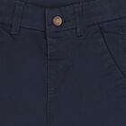 Younger Boys Navy Blue Chino Trousers, 2, hi-res