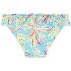 Girls Blue Pineapple Swimsuit, 1, hi-res