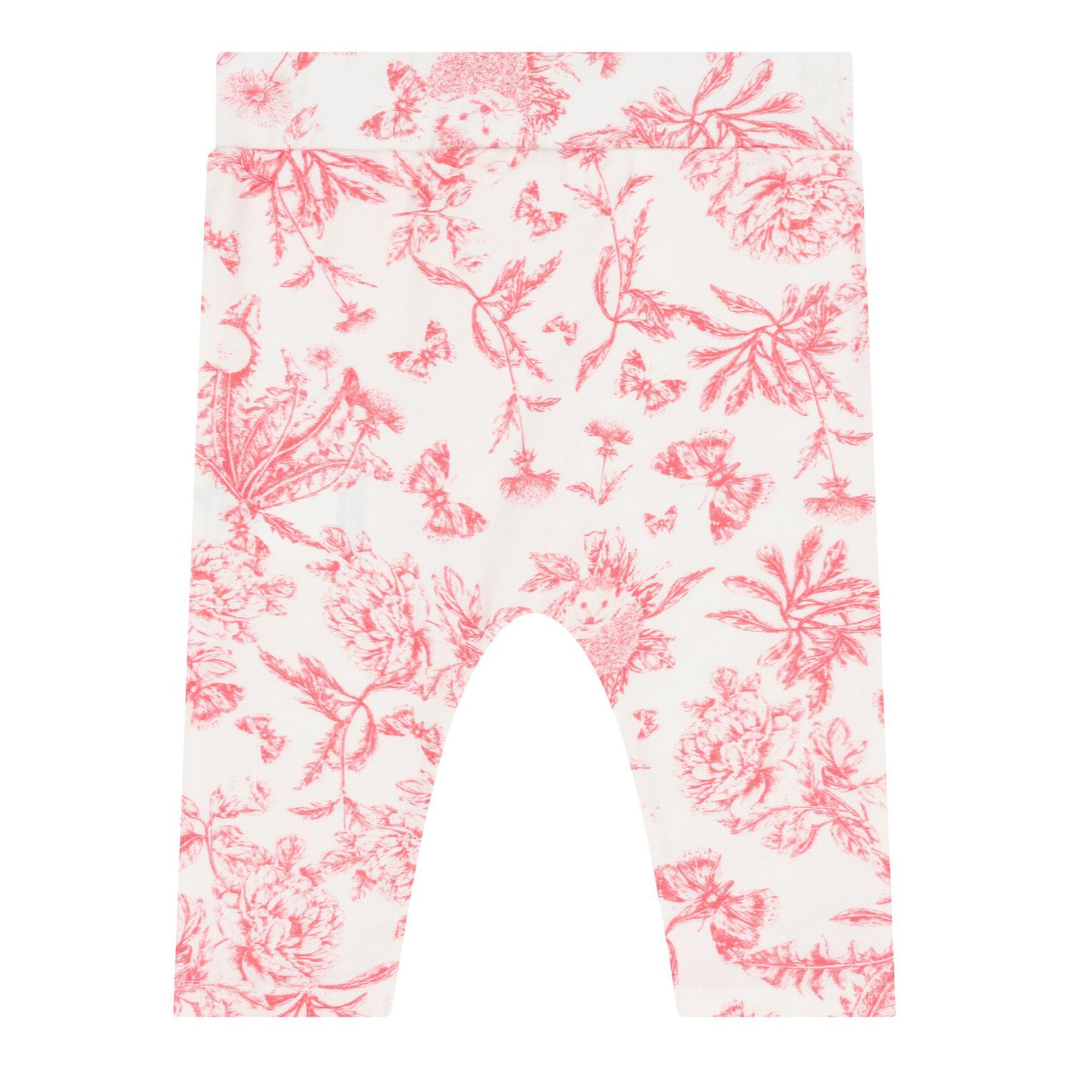 Baby Girls White & Red Floral Pyjama Set, 1, hi-res
