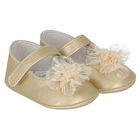 حذاء باللون الذهبى للبنات, 1, hi-res