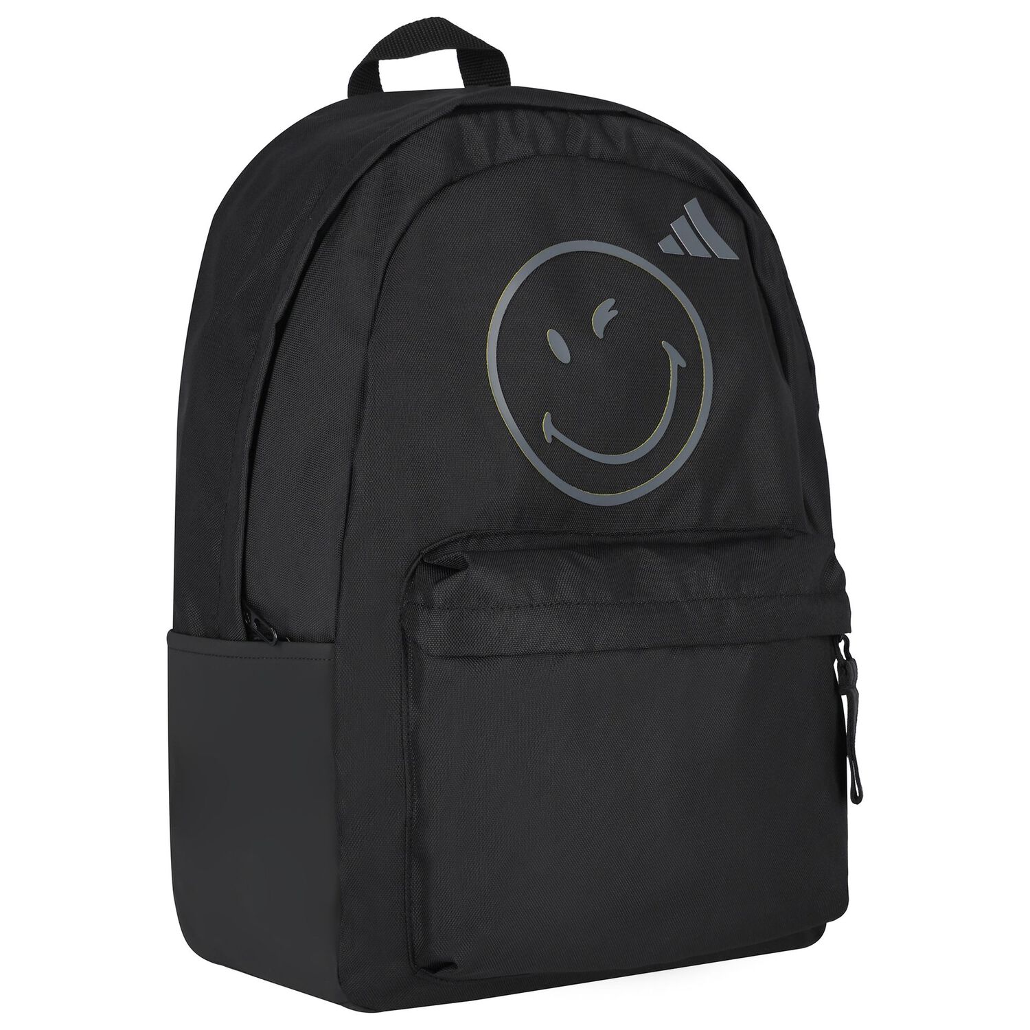 Black Smiley Logo Backpack, 1, hi-res