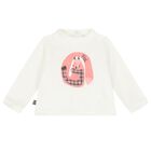 طقم بنات بنطلون باللون العاجي والوردي للأطفال, 1, hi-res