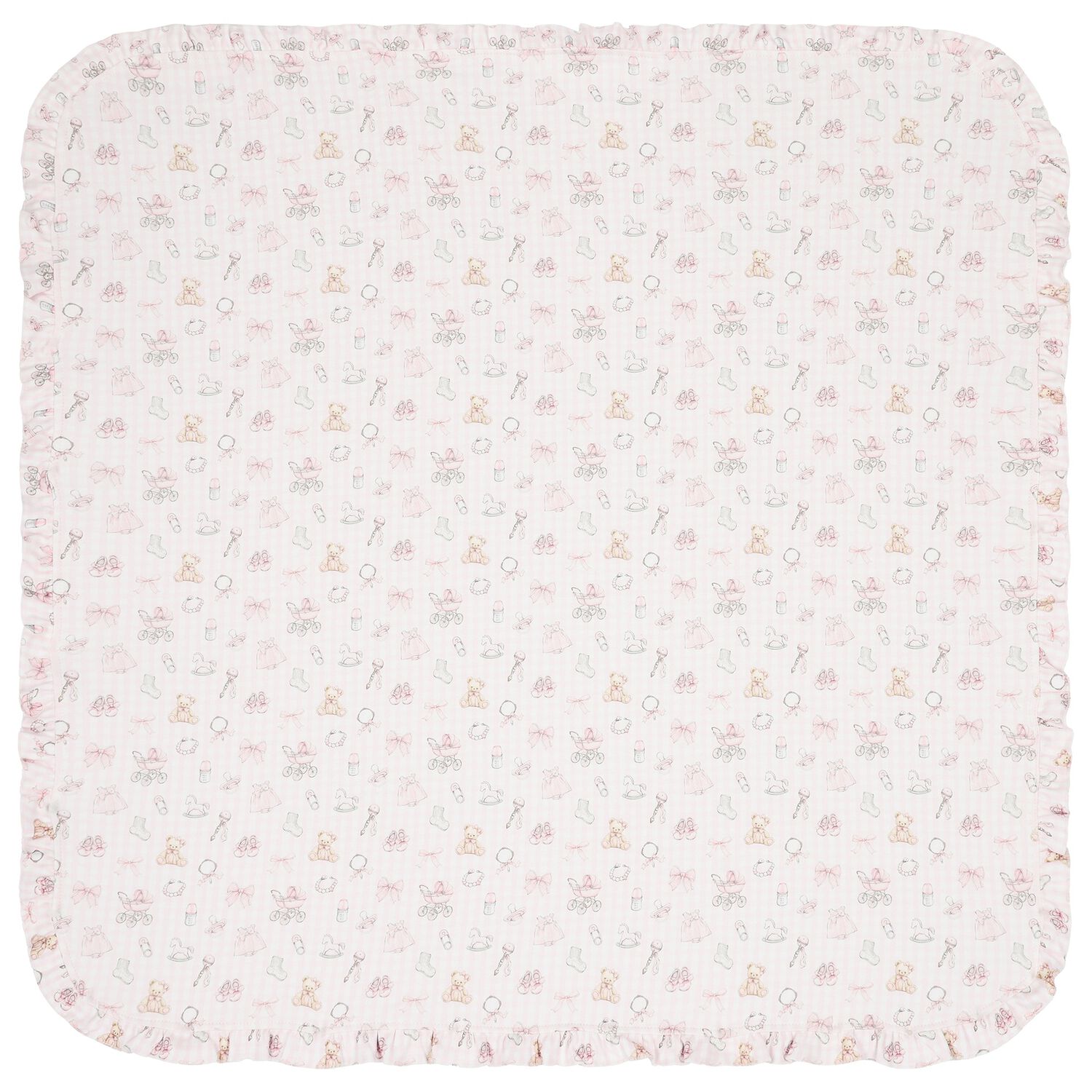 Baby Girls Fancy Pink Blanket, 1, hi-res image number null
