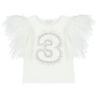 Girls White 3rd Birthday T-Shirt, 7, hi-res