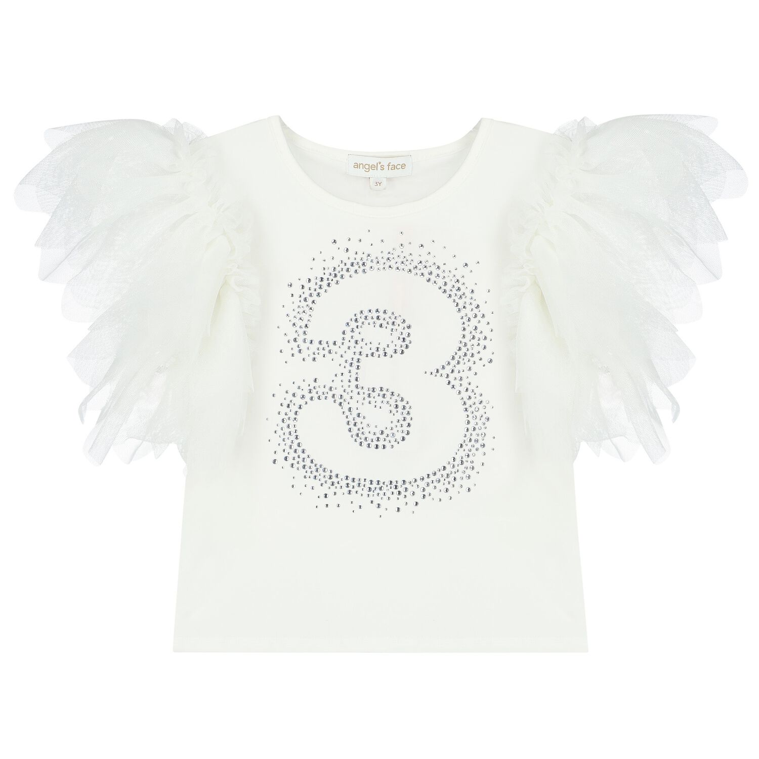 Girls White 3rd Birthday T-Shirt, 7, hi-res