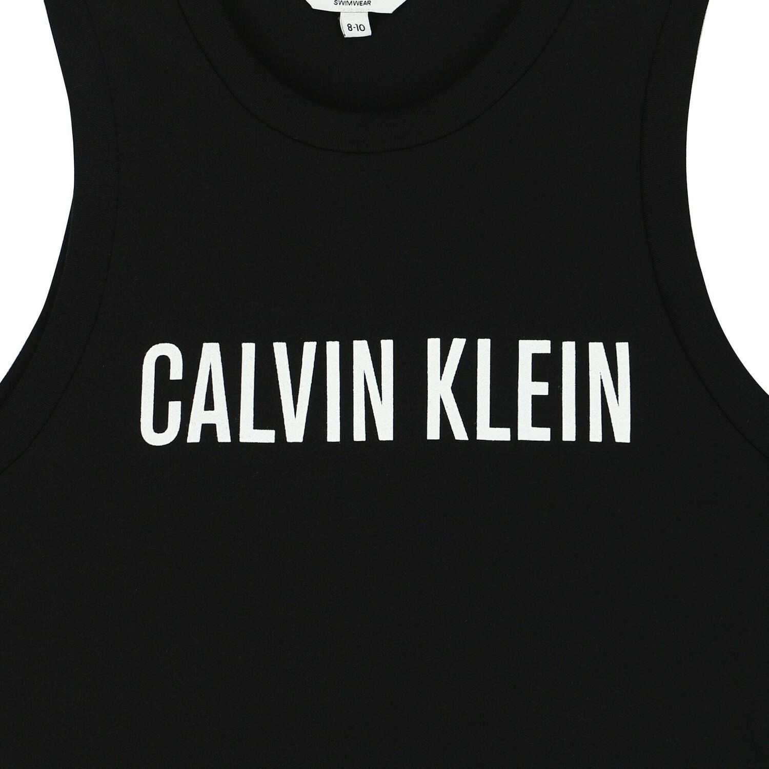 فستان بالشعار باللون الاسود للبنات, 1, hi-res